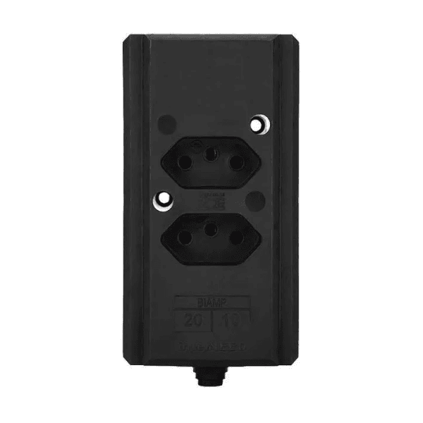 Tomada INTERNEED 2P+T 20A BARRA Preta DUPLA