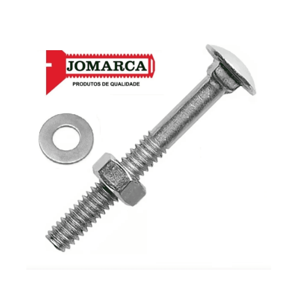 PARAFUSO FRANCES 1/4 X 2.1/2 TEMFIX COM PORCA 2 UN