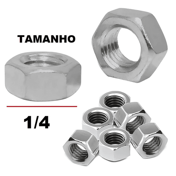 PORCA PARA PARAFUSO 1/4 TEMFIX 10 UN