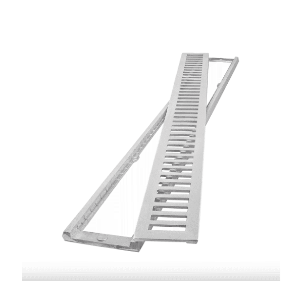 GRELHA ALUM C/PORTA 10 X 100