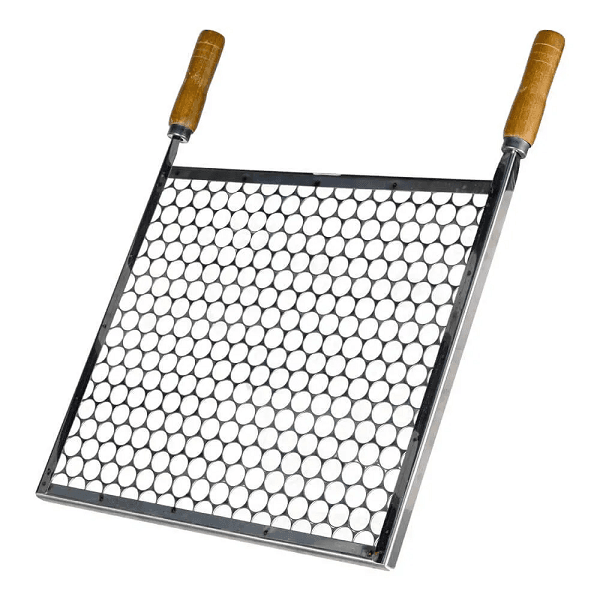 GRELHA P/ CHURRASCO INOX 30 X 55