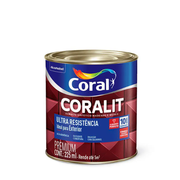 TINTA ESMALTE CORALIT 0,225 LT GELO