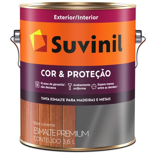 TINTA ESMALTE SUVINIL 3,6 LT MARRON CONHAQUE 013