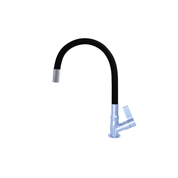 TORNEIRA PIM 4001 C70 BICA MOVEL MESA LUXO FLEX PRETO