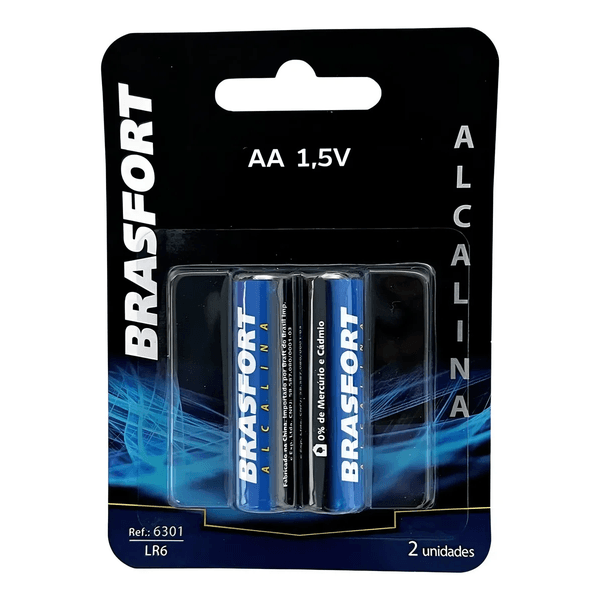 PILHA PEQUENA 2 (AA) BRASFORT