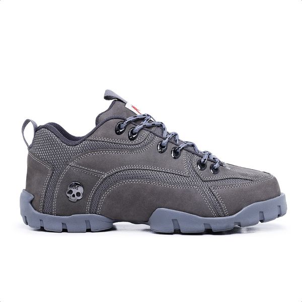 Tenis Master Feet FLAK 2 Couro Cinza