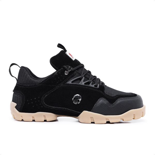 Tenis Master Feet MD2 Couro Preto Sola Latex