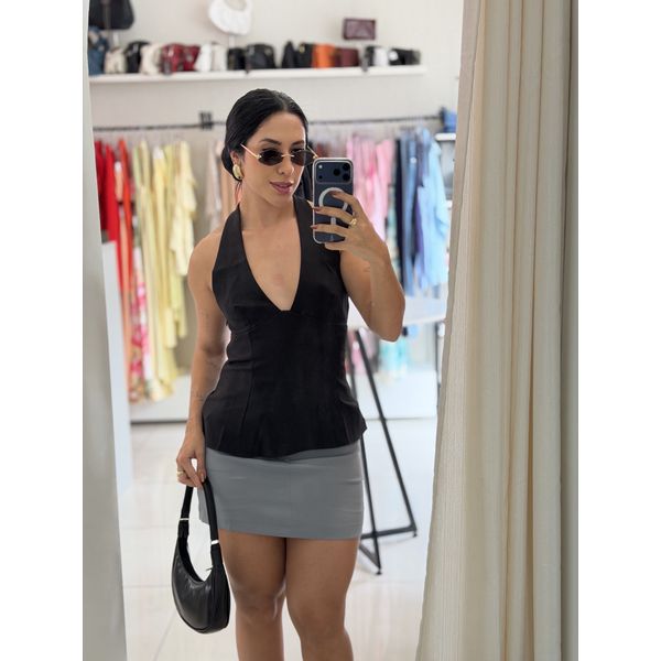 BATA LACO EM ALFAITARIA PRETA 