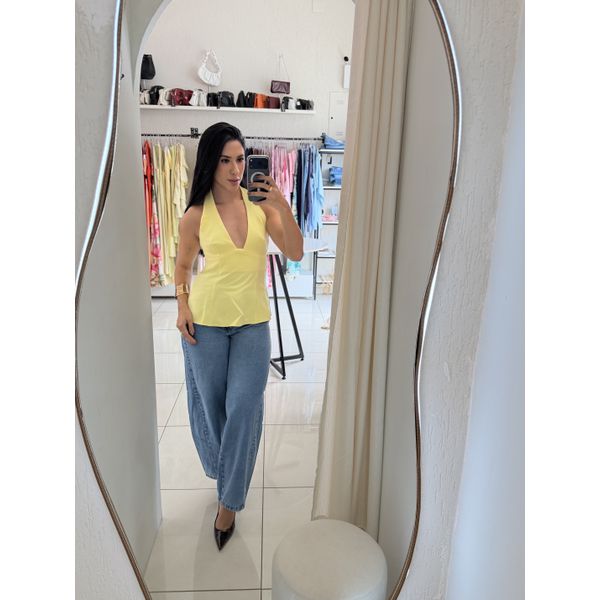 BATA LACO EM ALFAITARIA AMARELA - AMARELA