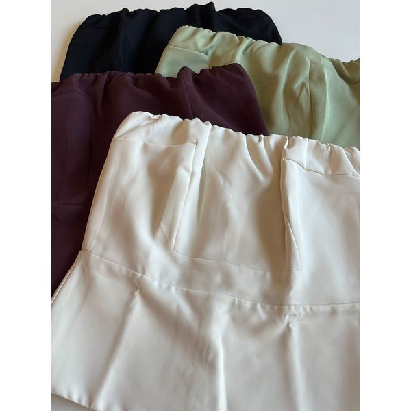 BLUSA EM ALFAIATARIA SEM ALÇA - OFF WHITE
