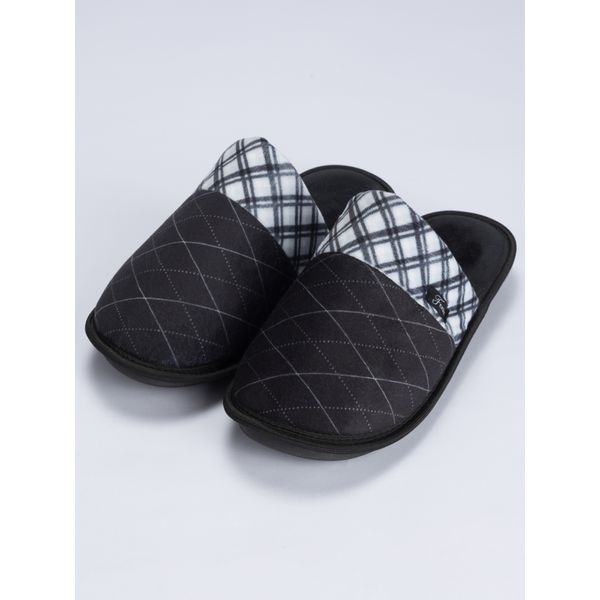 Chinelo Xadrez Preto