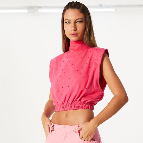 Blusa Muscle Rosa Open