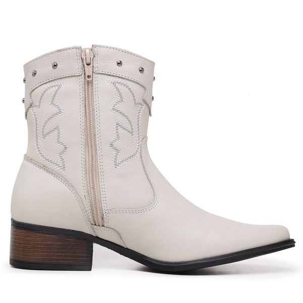 Bota Feminina Texana Taylor Gelo Country Cano Médio