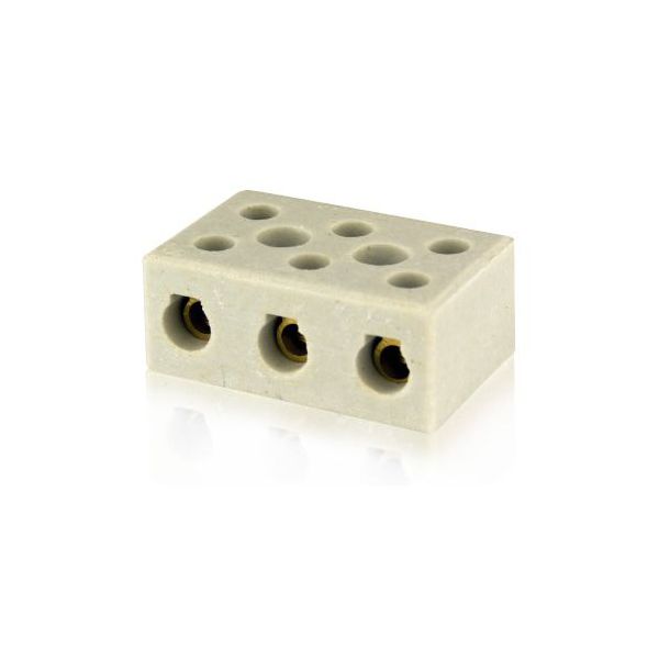 CONECTOR CERAMICA TRIPOLAR GRANDE 16A