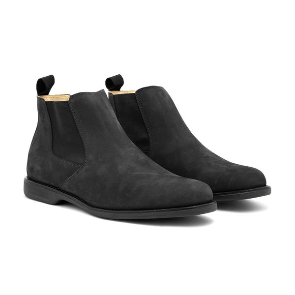 Botina Masculina Quarto de Milha Nobuck Preto