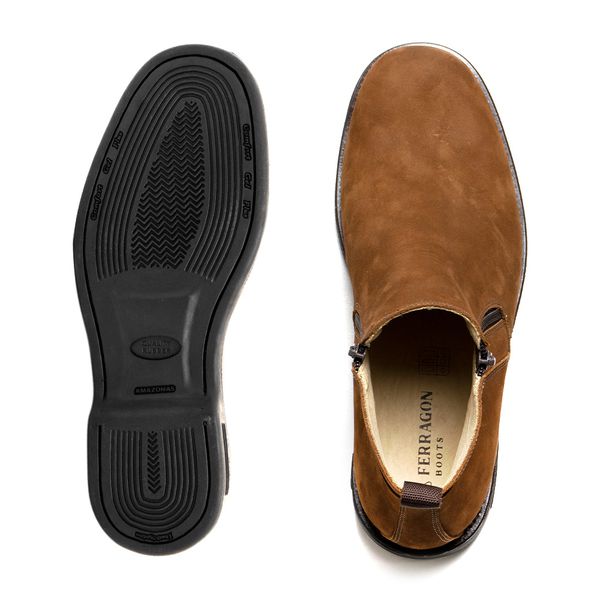 Bota Masculina Paint Horse Nobuck Conhaque