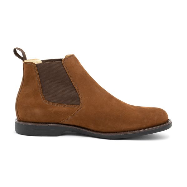 Botina Masculina Quarto de Milha Nobuck Conhaque