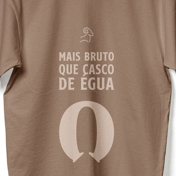 Camiseta Masculina Ferragon Boots Marron