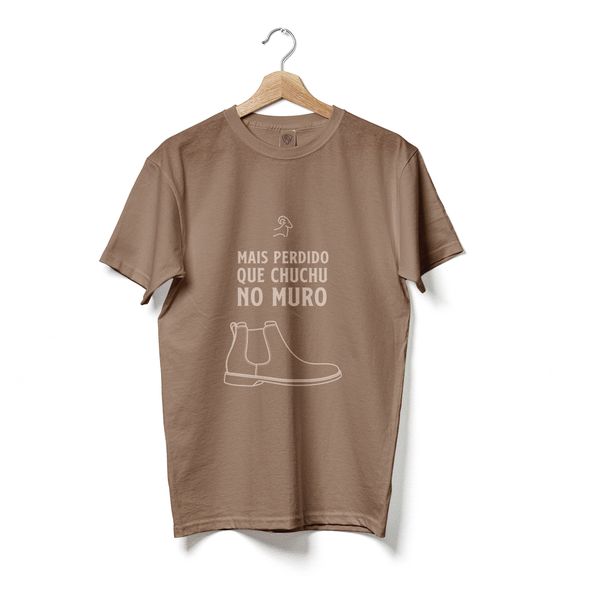 Camiseta Masculina Ferragon Boots Marron