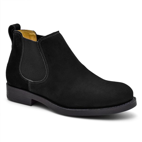 Botina Feminina Pônei Nobuck Preto