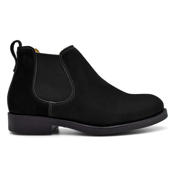 Botina Feminina Pônei Nobuck Preto
