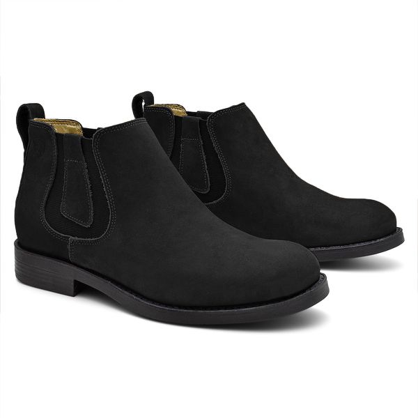 Botina Feminina Piquira Nobuck Preto