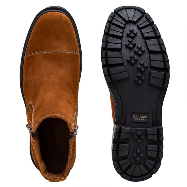 Bota Masculina Ardennes Nobuck Conhaque 