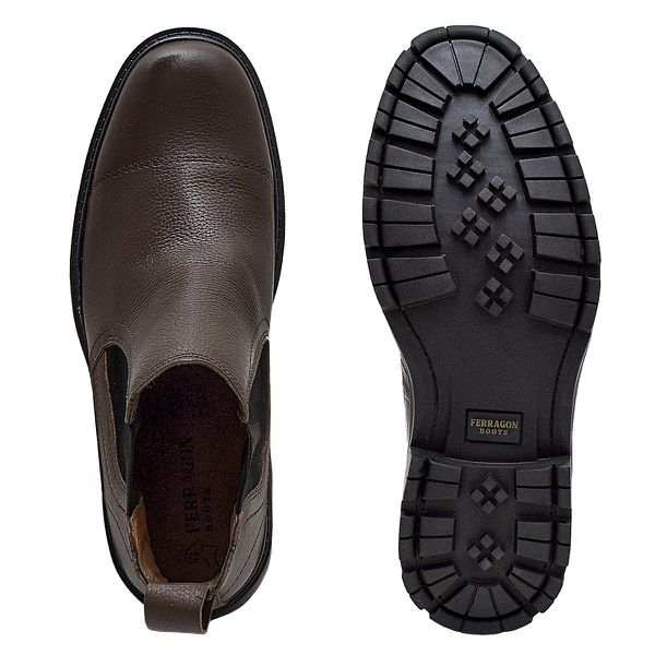 Botina Masculina Frísio Floater Café