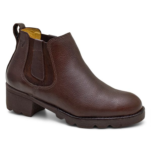 Botina Feminina Curly Floater Café
