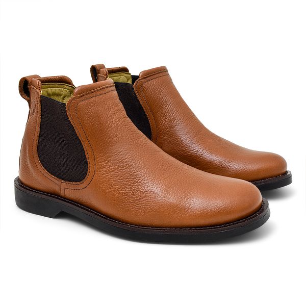 Botina Masculina Shire Chelsea Floater Conhaque