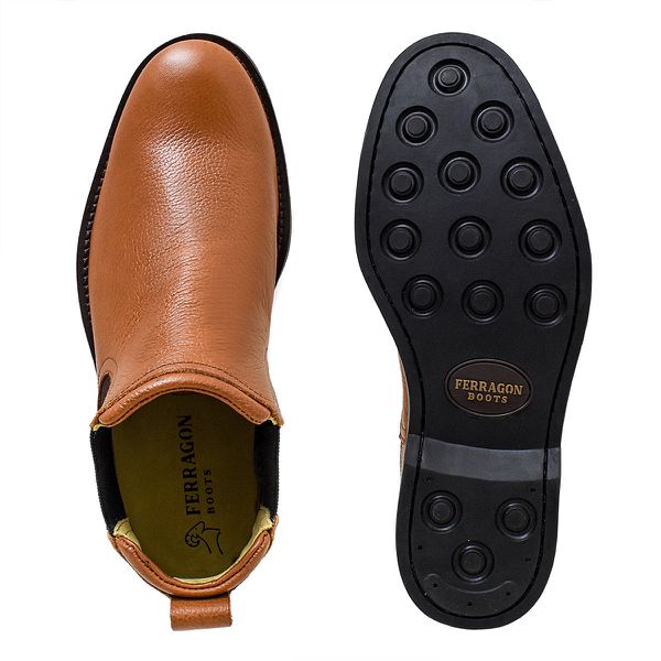 Botina Masculina Shire Chelsea Floater Conhaque