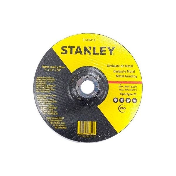 Disco de Desbaste Metal 9" x 1/4 com Furo de 7/8'' Stanley STA 0415