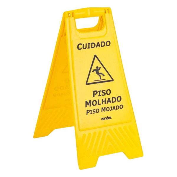 Placa Cavalete Identificacao Piso Molhado SuperPro 9248B