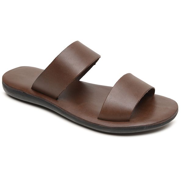 Chinelo Masculino em Couro R2 TABACO