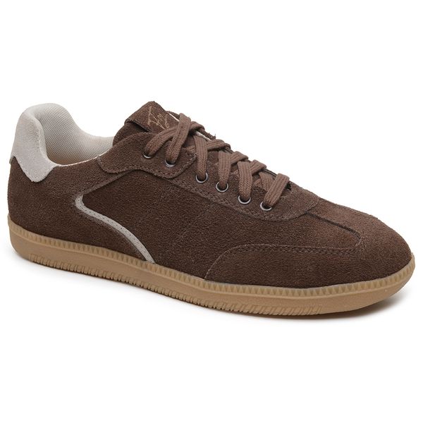 Tênis Feminino em Couro Marrom - Tendência e Conforto