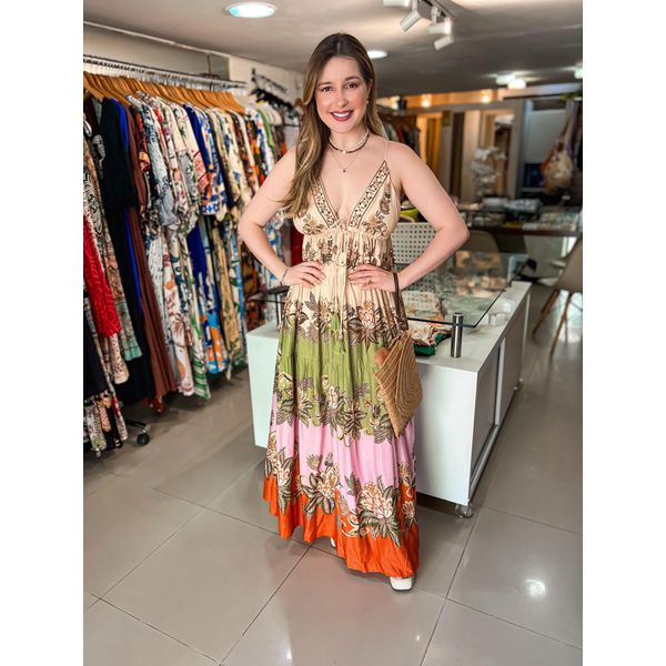 Vestido FARM Floral Delhi