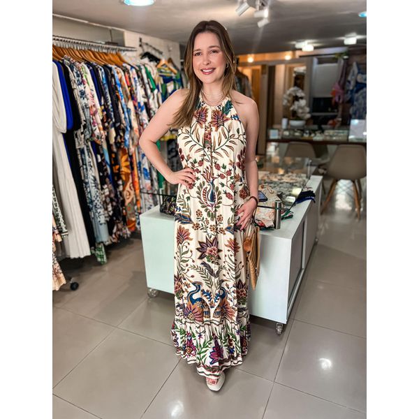 Vestido FARM Jardim Maravilha