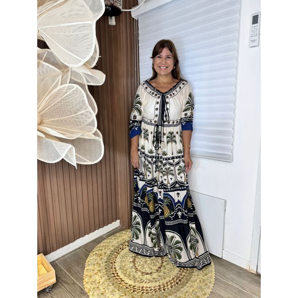 Vestido FARM Jardim Tropical 