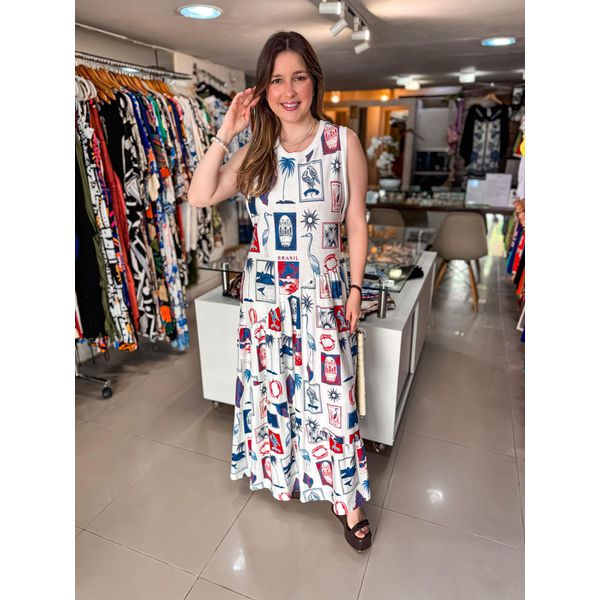 Vestido FARM Tropical Vintage