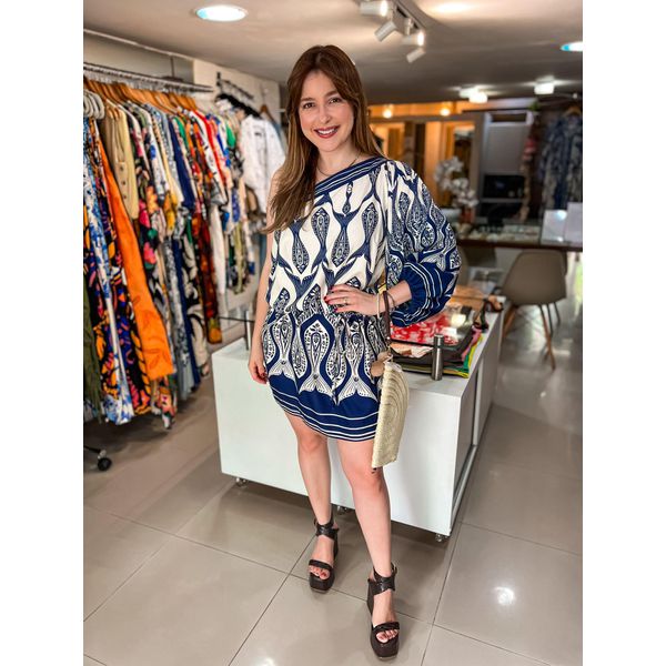 Vestido FARM Peixe Correnteza