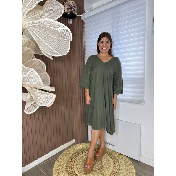 Vestido Linho Italiano