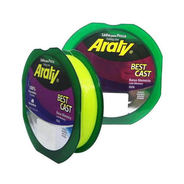 Linha Monofilamento Araty Best Cast Amarela - 300m