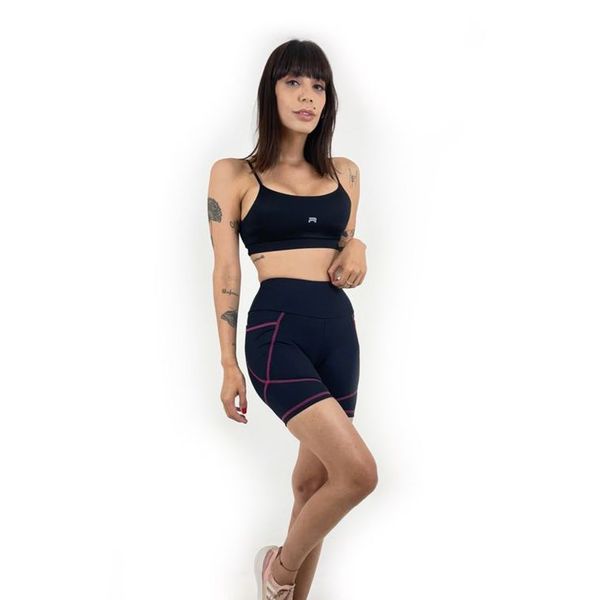 Short Trail - Preto e rosa