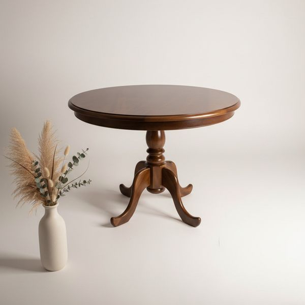 Mesa Redonda Piratini - Madeira Maciça - Móveis de Gramado