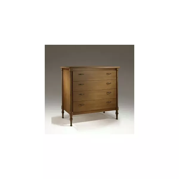 Cômoda Capersmidt 1,22 x 55 x 1,35 - (04 Gavetas) - Madeira Maciça - CCL Móveis