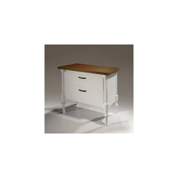 Mini Cômoda Capersmidt 72 x 89 x 42 - (02 Gavetas) - Madeira Maciça - Clássico CCL Móveis