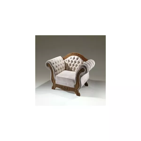 Poltrona Magnific 1,25 x 70 x 93 - Madeira Maciça - Ccl Móveis