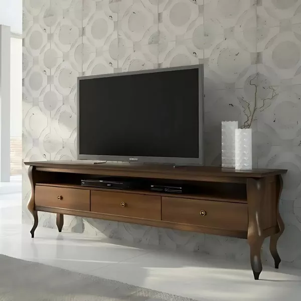 Rack Versalhes 2,10 x 69 x 45 - Madeira Maciça - Clássico CCL Móveis