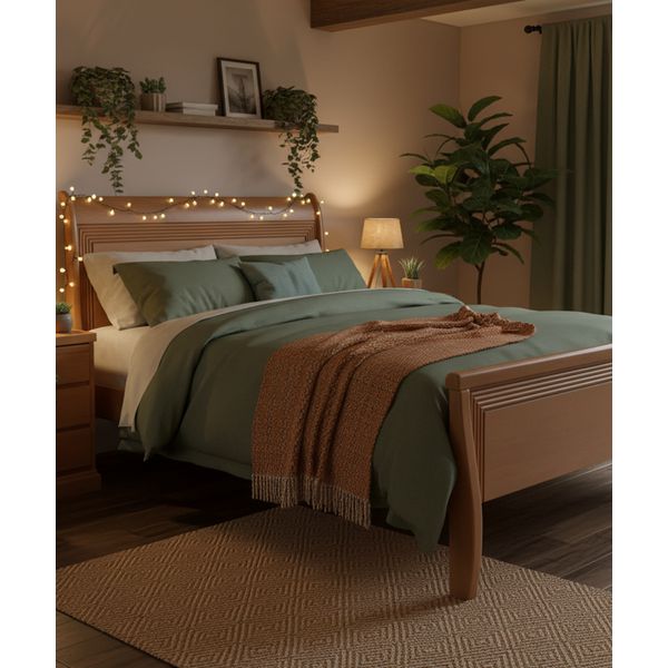 Cama de Casal Pinhal - Madeira Maciça - Móveis de Gramado