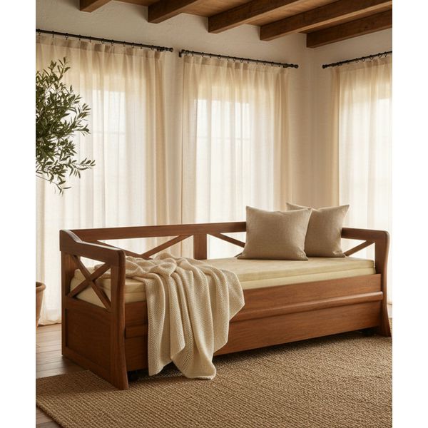 Bicama Sem Gavetas Texas - Madeira Maciça - Móveis de Gramado